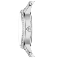 Michael Kors MK4370 Women’s Silver Dial Silver Stainless Steel Crystal MK Logo Watch