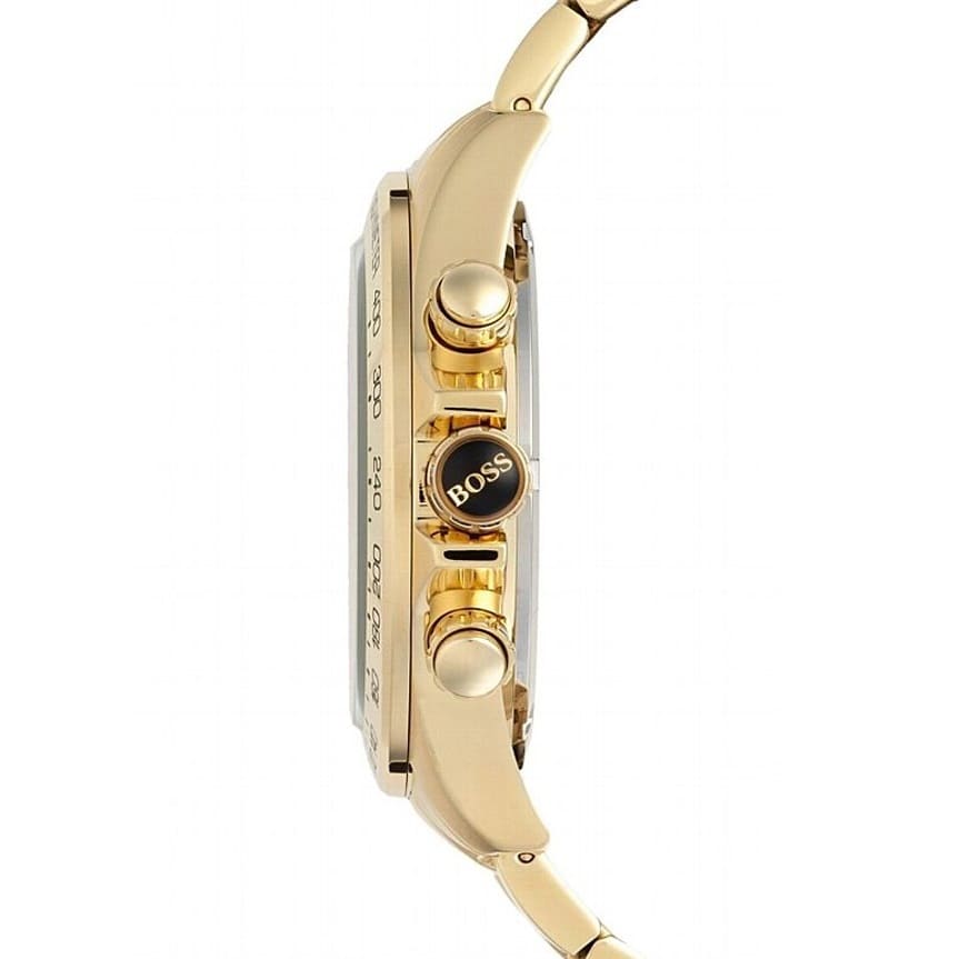 Hugo Boss Ikon 1513340 Gold Case Blue Dial Gold Metal Men's Watch