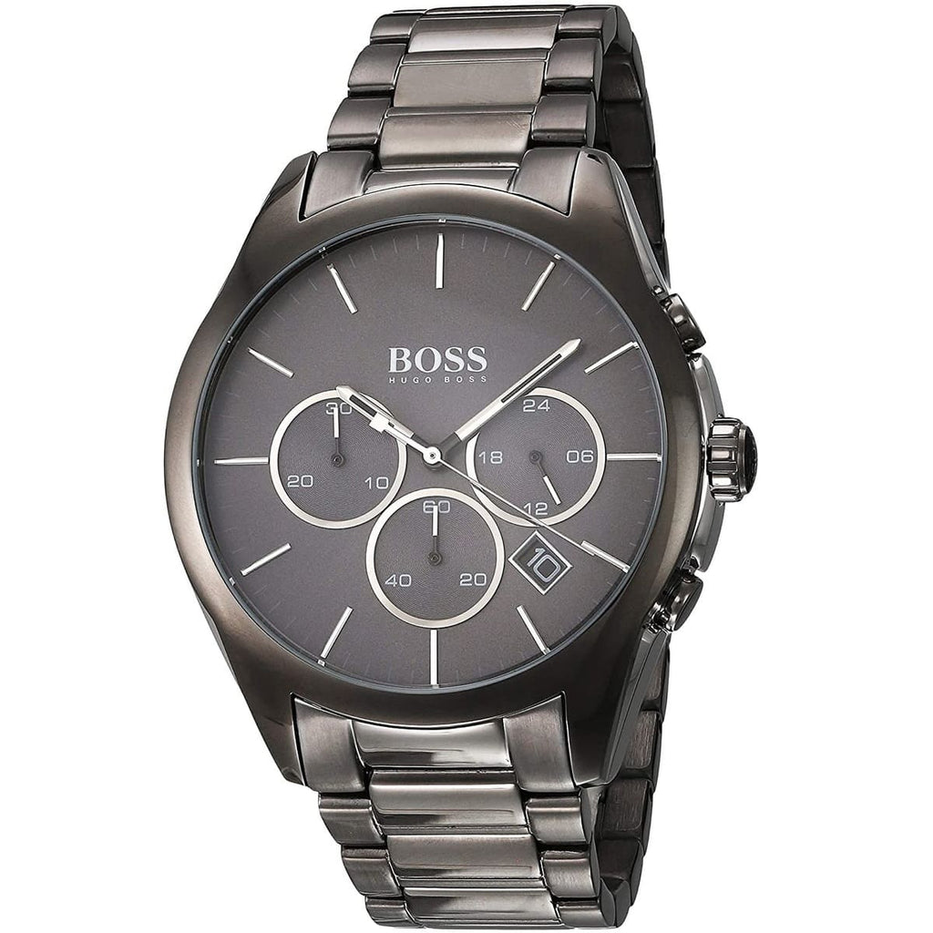 Hugo Boss Onyx 1513364 Gray Ion-Plated Stainless Steel Gray Dial Men's Watch
