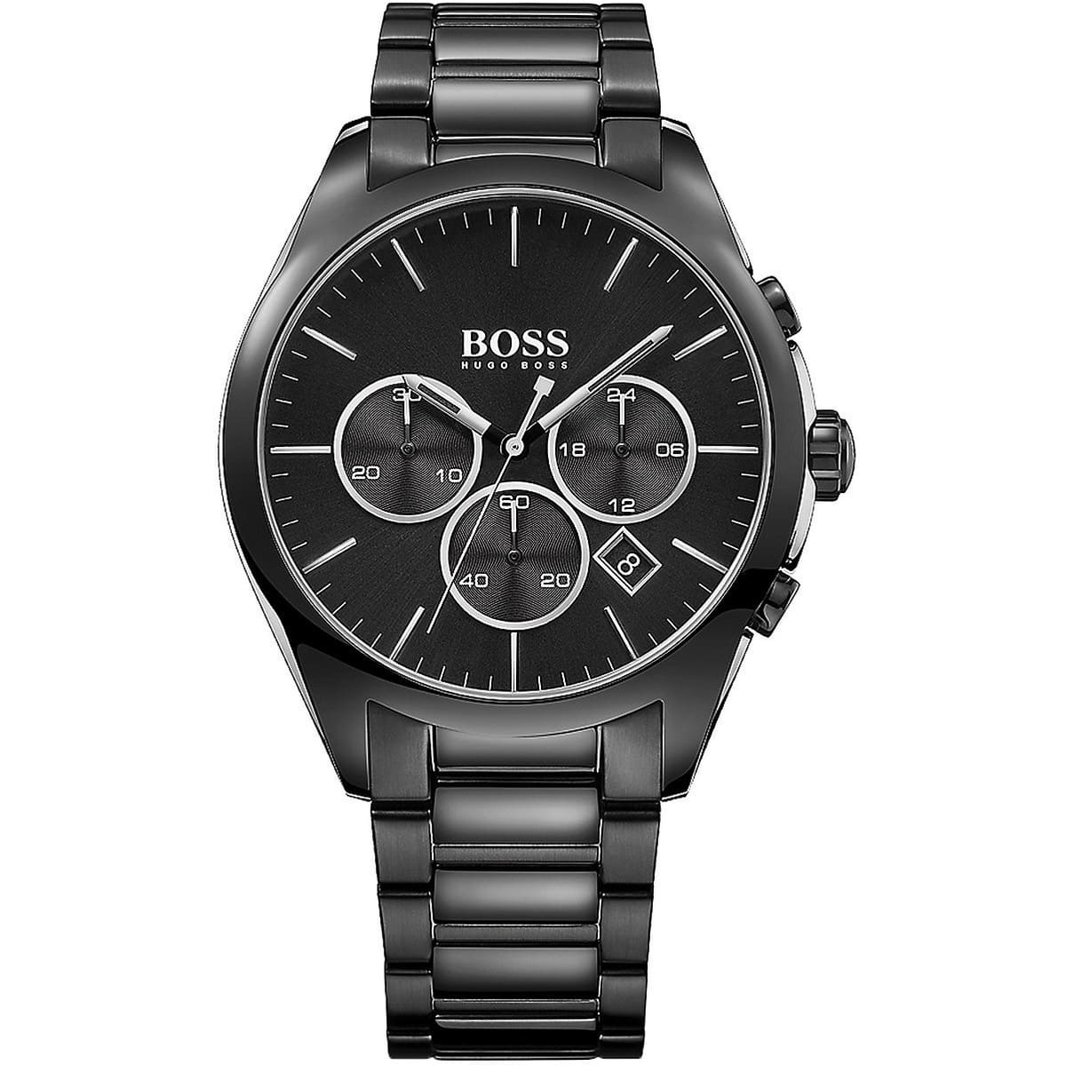 Hugo Boss Onyx 1513365 Chronograph Black Dial Men's Black Metal Watch