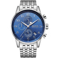 Hugo Boss Navigator 1513498 Silver Case Blue Dial Silver Metal Link Men's Watch