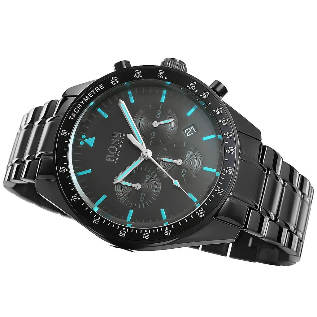 Hugo Boss Trophy 1513675 Black Ion-Plated Case Black Dial Men's Watch