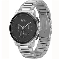 Hugo Boss Peak Chronograph 1513762 Silver Case Black Dial Men's Watch