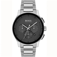Hugo Boss Peak Chronograph 1513762 Silver Case Black Dial Men's Watch