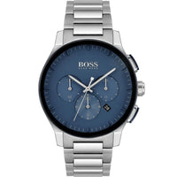 Hugo Boss Peak 1513763 Silver Case Blue Dial Silver Metal Men's Watch