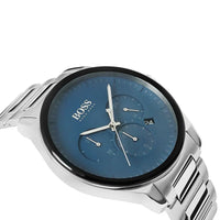 Hugo Boss Peak 1513763 Silver Case Blue Dial Silver Metal Men's Watch