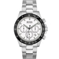 Hugo Boss Volane 1513875 Chronograph White Dial Men's Silver Metal Watch