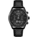 Hugo Boss Champion 1513880 Black Case Black Dial Black Leather Men's Watch