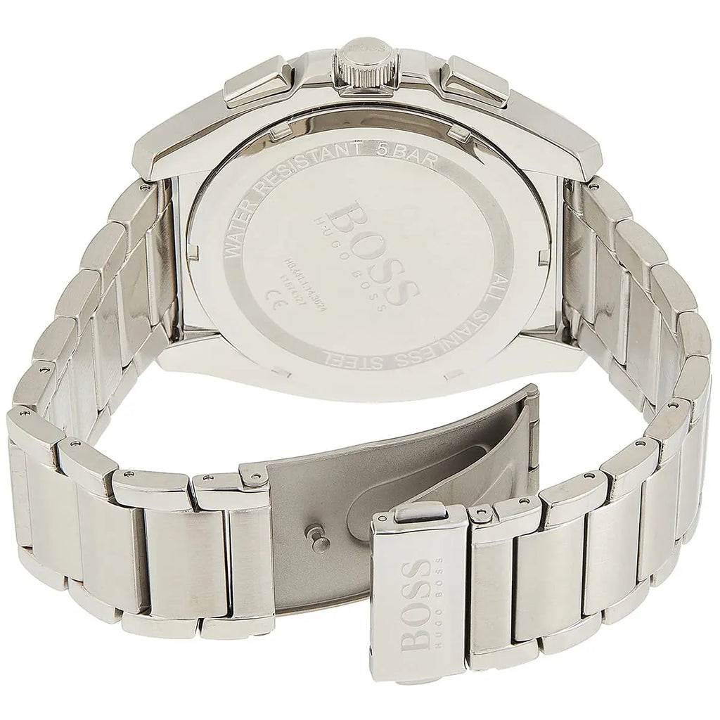 Hugo Boss Grandmaster 1513884 Silver Case Blue Dial Silver Metal Men's Watch