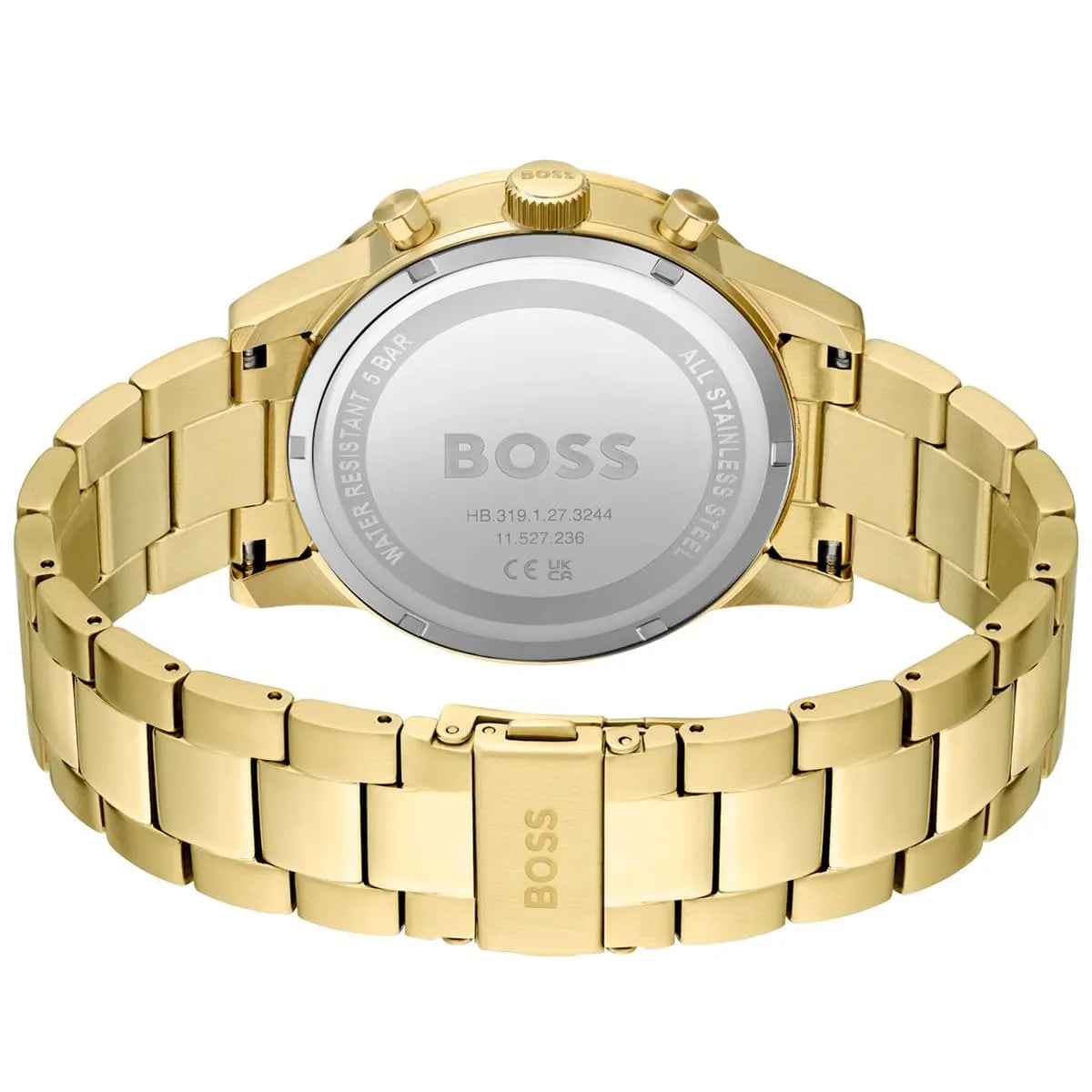 Hugo Boss Allure 1513923 Gold Ion-Plated Stainless Steel Green Dial Men's Watch