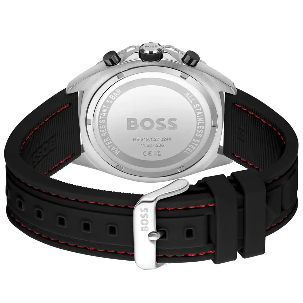Hugo Boss Runner 1513969 Black Case Black Dial Black Rubber Men's Watch