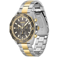 Hugo Boss Energy 1513974 Two-Tone Silver Gold Case Gray Dial Men's Watch