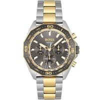 Hugo Boss Energy 1513974 Two-Tone Silver Gold Case Gray Dial Men's Watch