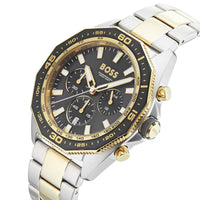 Hugo Boss Energy 1513974 Two-Tone Silver Gold Case Gray Dial Men's Watch