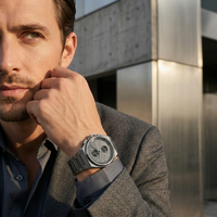 Hugo Boss Steer 1513996 Gray Ion-Plated Stainless Steel Gray Dial Men's Watch