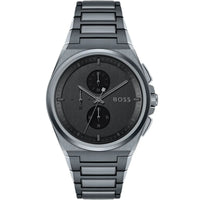 Hugo Boss Steer 1513996 Gray Ion-Plated Stainless Steel Gray Dial Men's Watch
