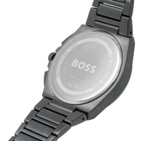 Hugo Boss Steer 1513996 Gray Ion-Plated Stainless Steel Gray Dial Men's Watch
