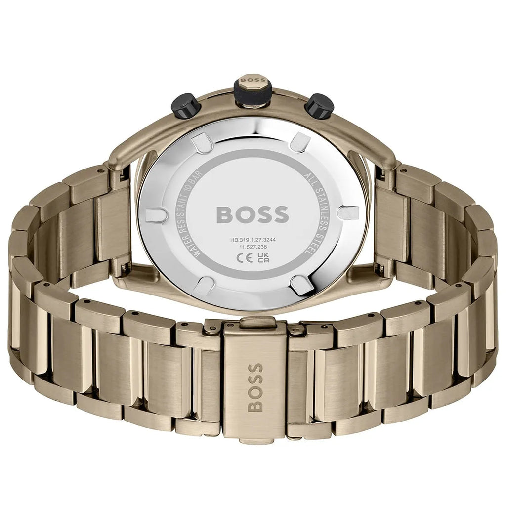 Hugo Boss Centre Court 1514027 Gold Ion-Plated Stainless Steel Black Dial Men's Watch