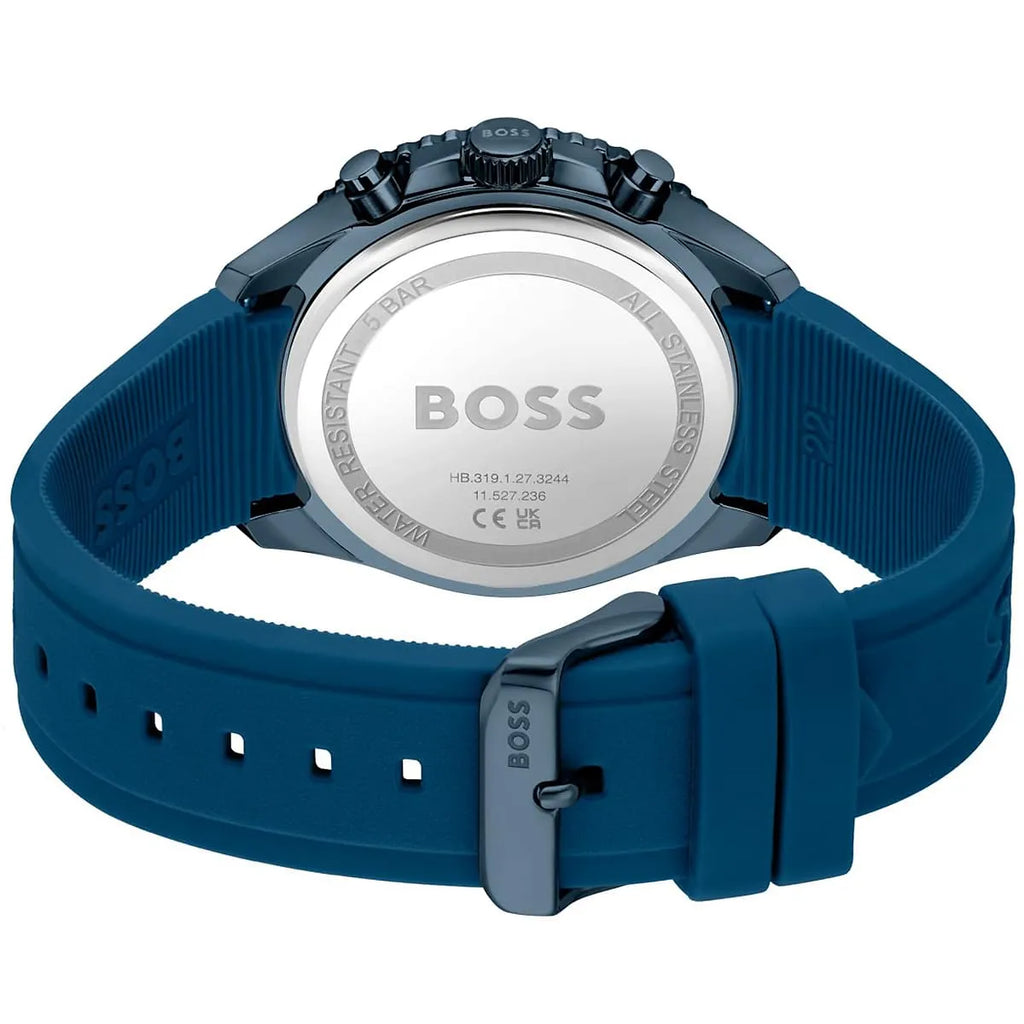 Hugo Boss Volane 1514142 Blue Case Blue Dial Blue Rubber Men's Watch