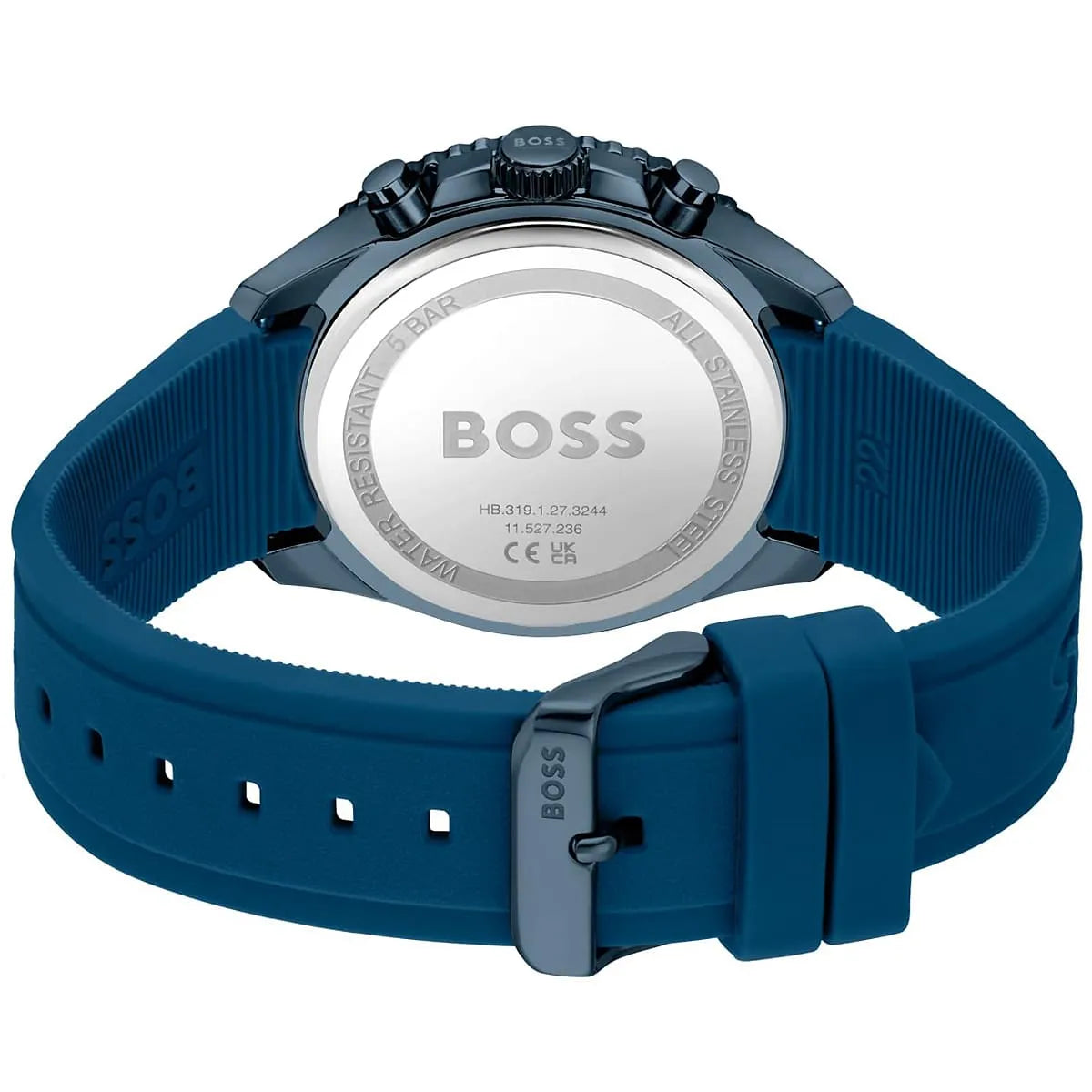 Hugo Boss Volane 1514142 Blue Case Blue Dial Blue Rubber Men's Watch
