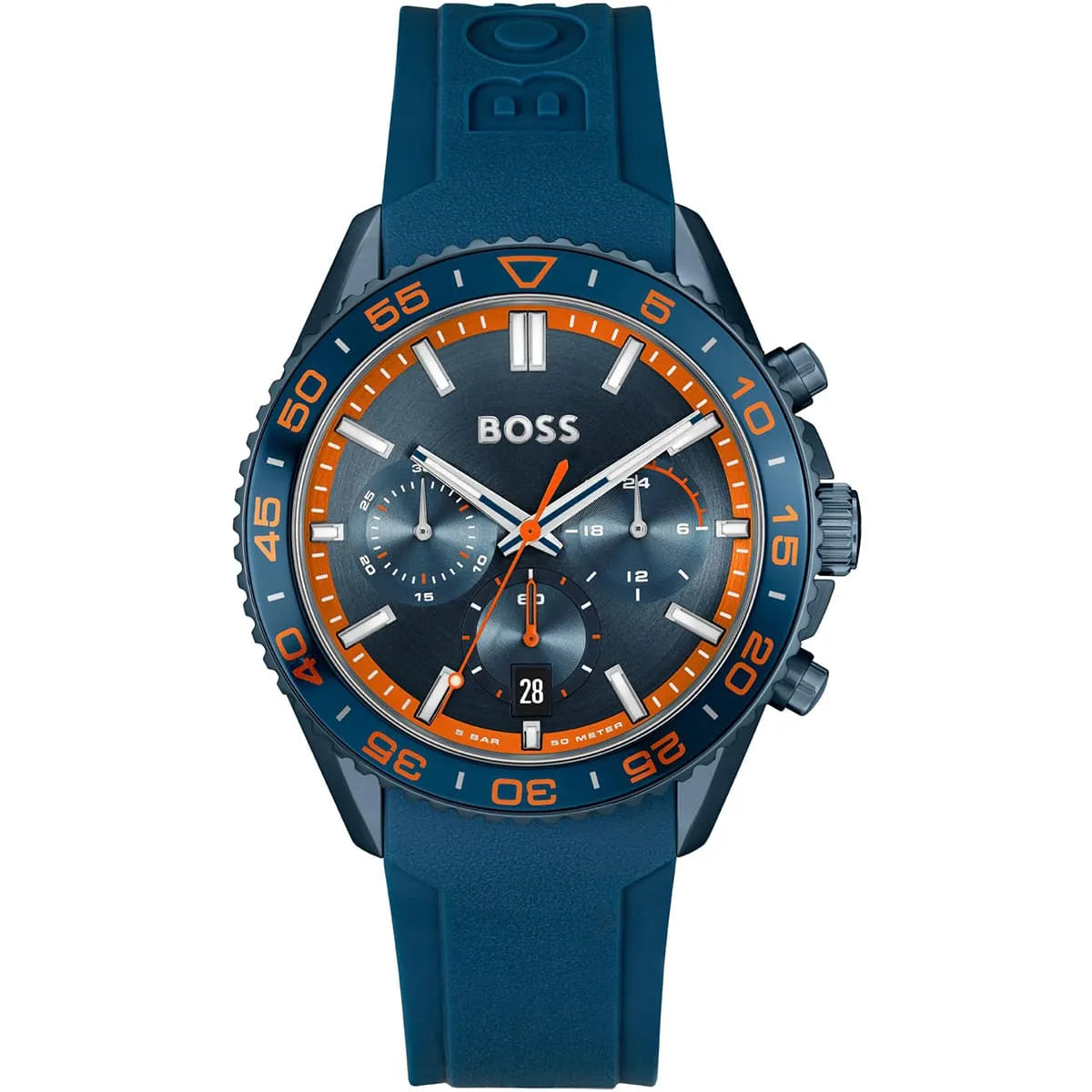 Hugo Boss Volane 1514142 Blue Case Blue Dial Blue Rubber Men's Watch