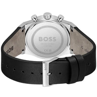 Hugo Boss Candor 1514218 Chronograph Black Dial Black Leather Men's Watch