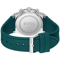 Hugo Boss Candor 1514244 Chronograph Green Dial Emerald Green Rubber Men's Watch