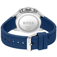 Hugo Boss Runner 1514245 Chronograph Black Dial Blue Rubber Men's Watch