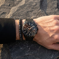 Hugo Boss Strike 1514291 Chronograph Black Dial All-Black Stainless Steel Men's Watch