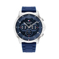 Tommy Hilfiger Kyle 1710489 Multi-Function Blue Dial Men's Blue Rubber Watch