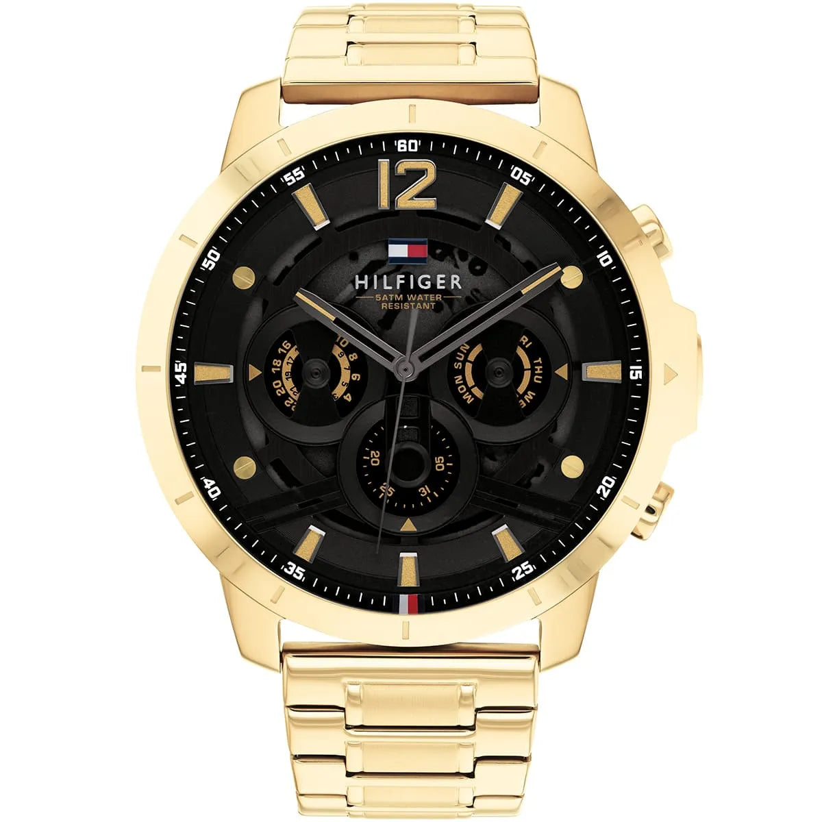 Tommy Hilfiger Luca 1710511 Gold-Tone Black Dial Men's Watch