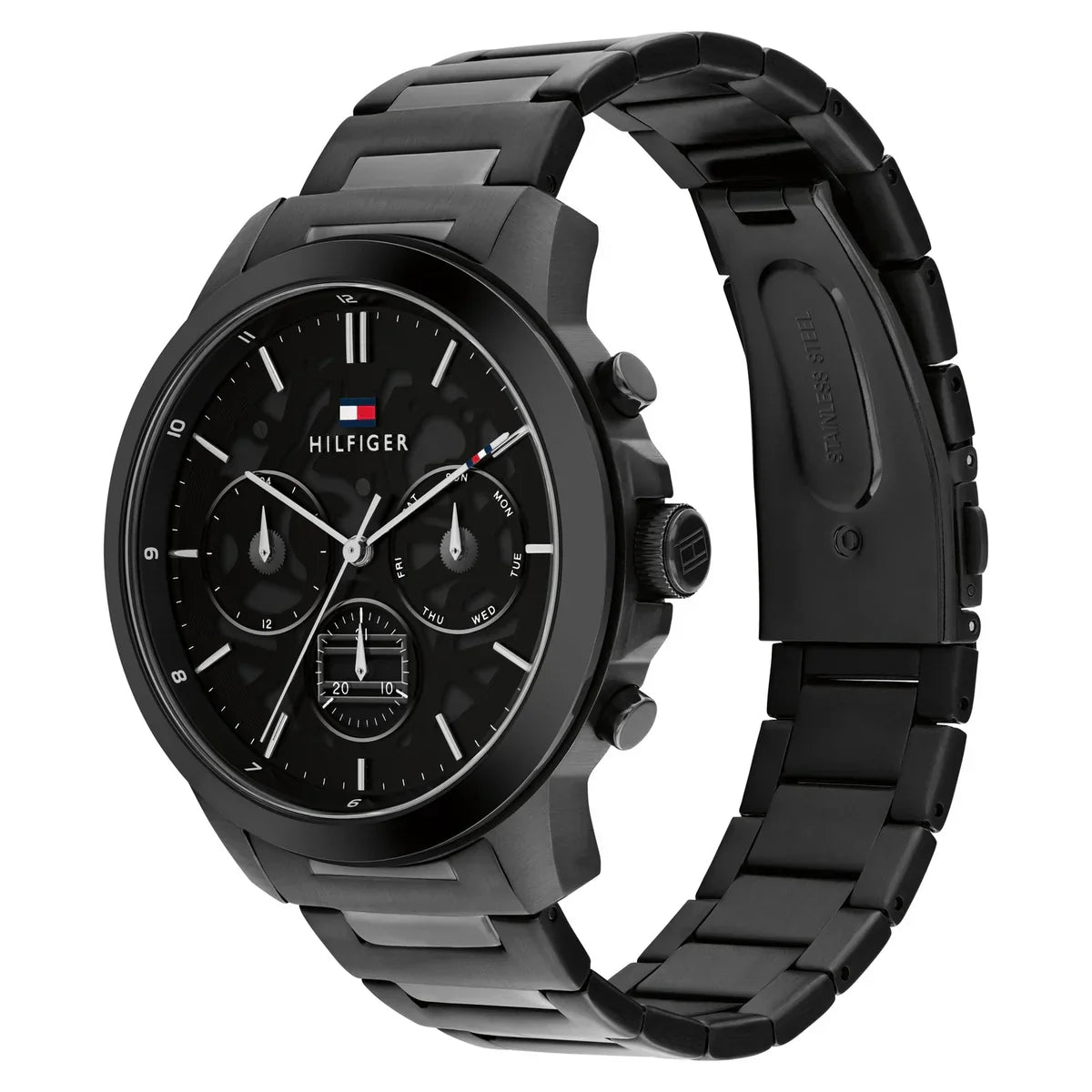 Tommy Hilfiger Henry 1710685 All Black Skeleton Dial Metal Men's Watch