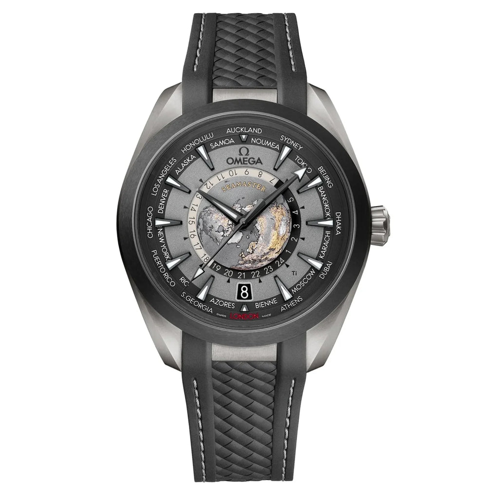 Omega Seamaster Aqua Terra 150M Co-Axial Master Chronometer Gmt Worldtimer 43mm Black