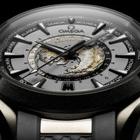 Omega Seamaster Aqua Terra 150M Co-Axial Master Chronometer Gmt Worldtimer 43mm Black