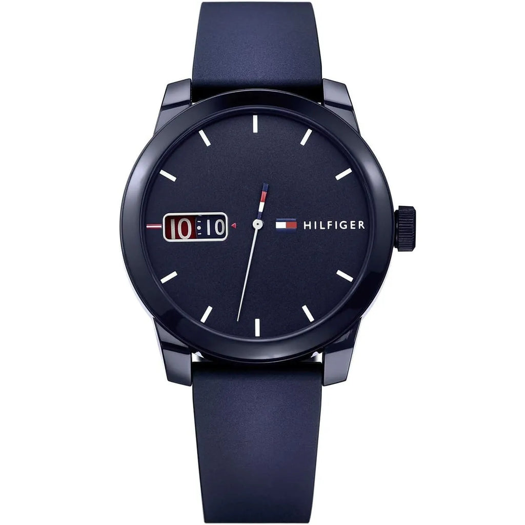 Tommy Hilfiger Denim 1791381 All Blue Rubber Strap Men's Watch
