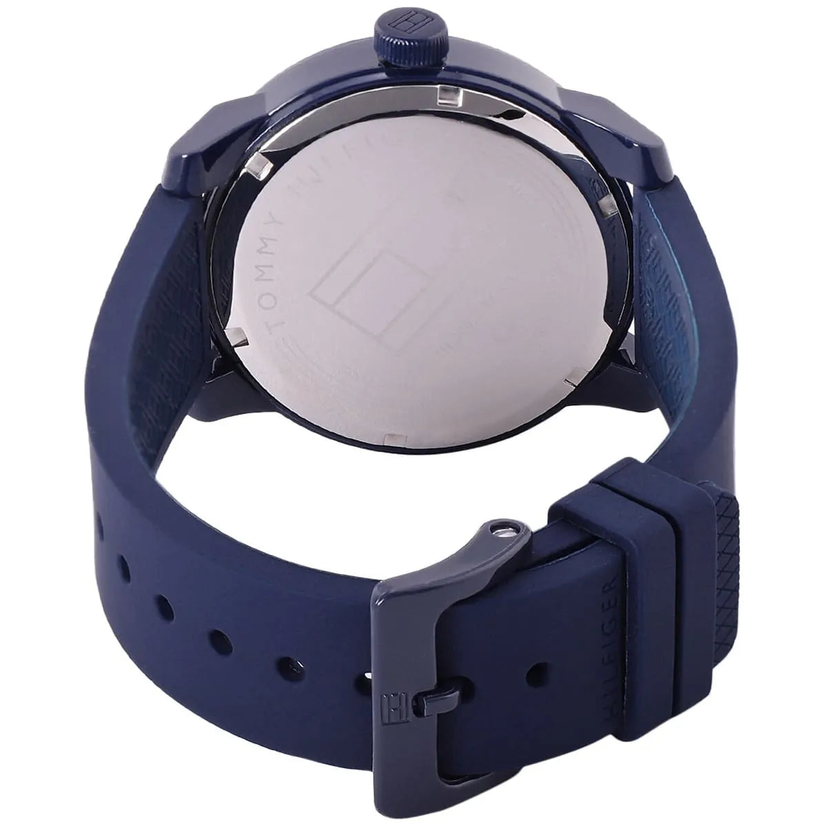 Tommy Hilfiger Denim 1791381 All Blue Rubber Strap Men's Watch