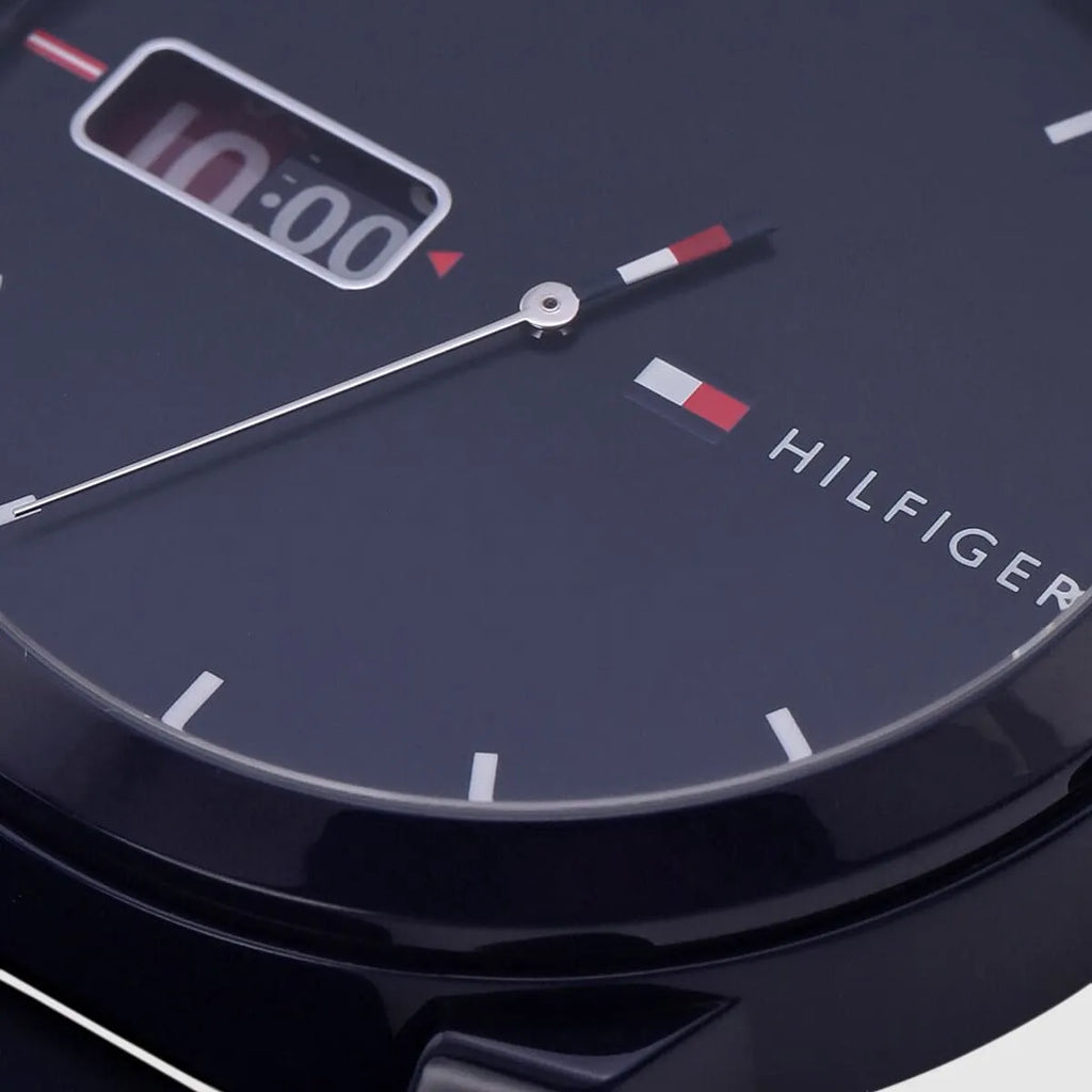 Tommy Hilfiger Denim 1791381 All Blue Rubber Strap Men's Watch