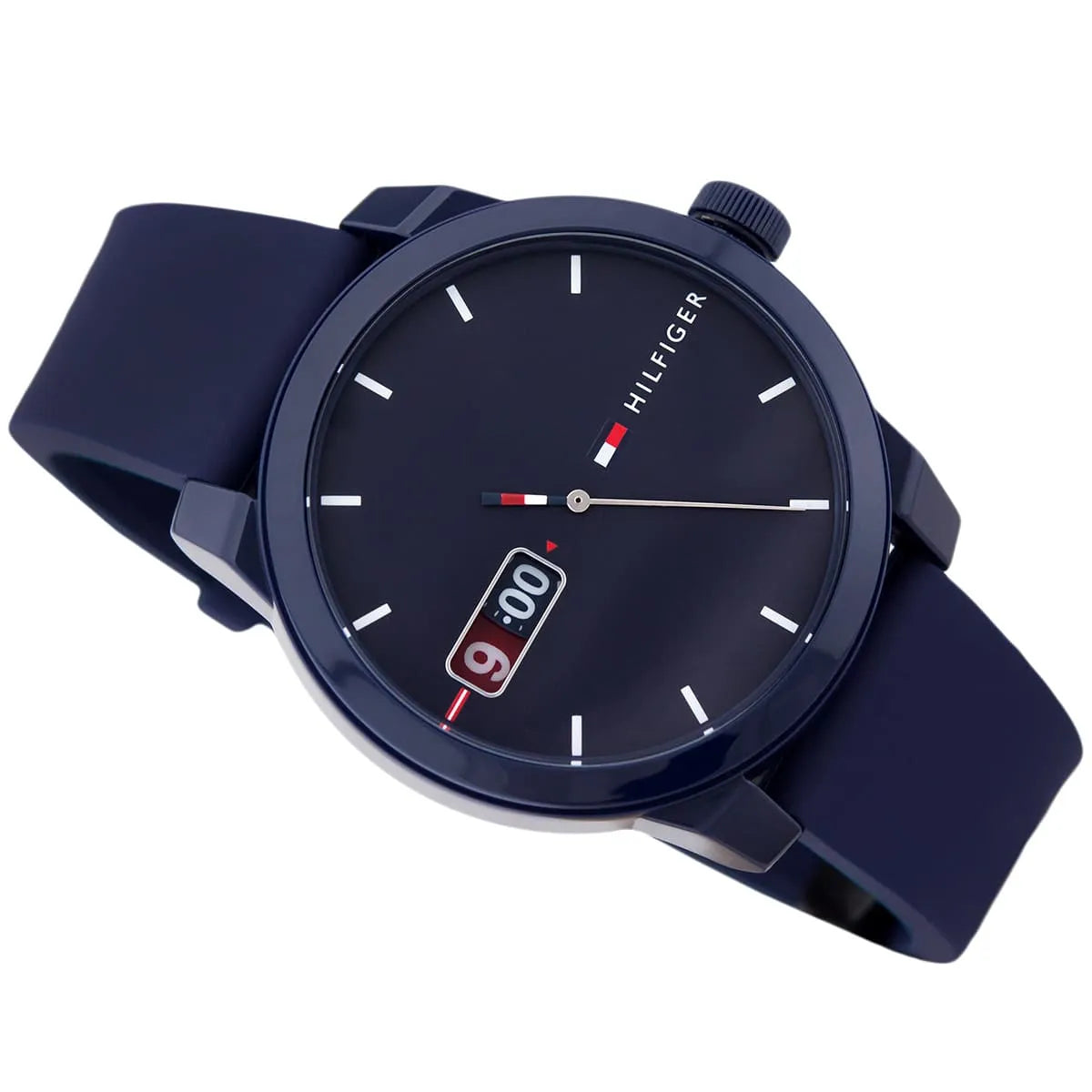 Tommy Hilfiger Denim 1791381 All Blue Rubber Strap Men's Watch