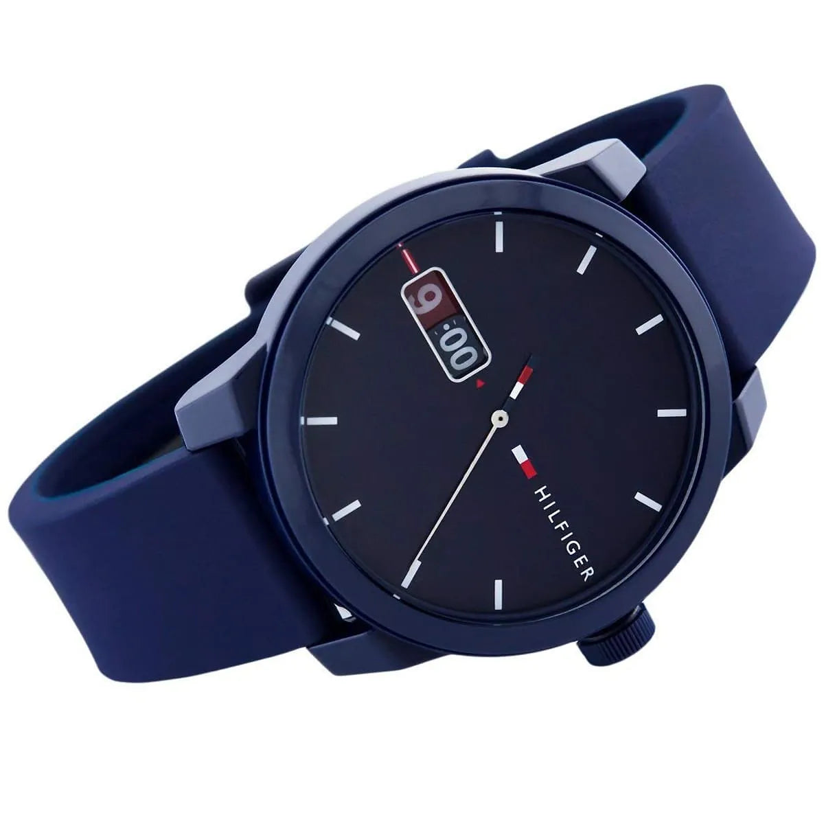 Tommy Hilfiger Denim 1791381 All Blue Rubber Strap Men's Watch
