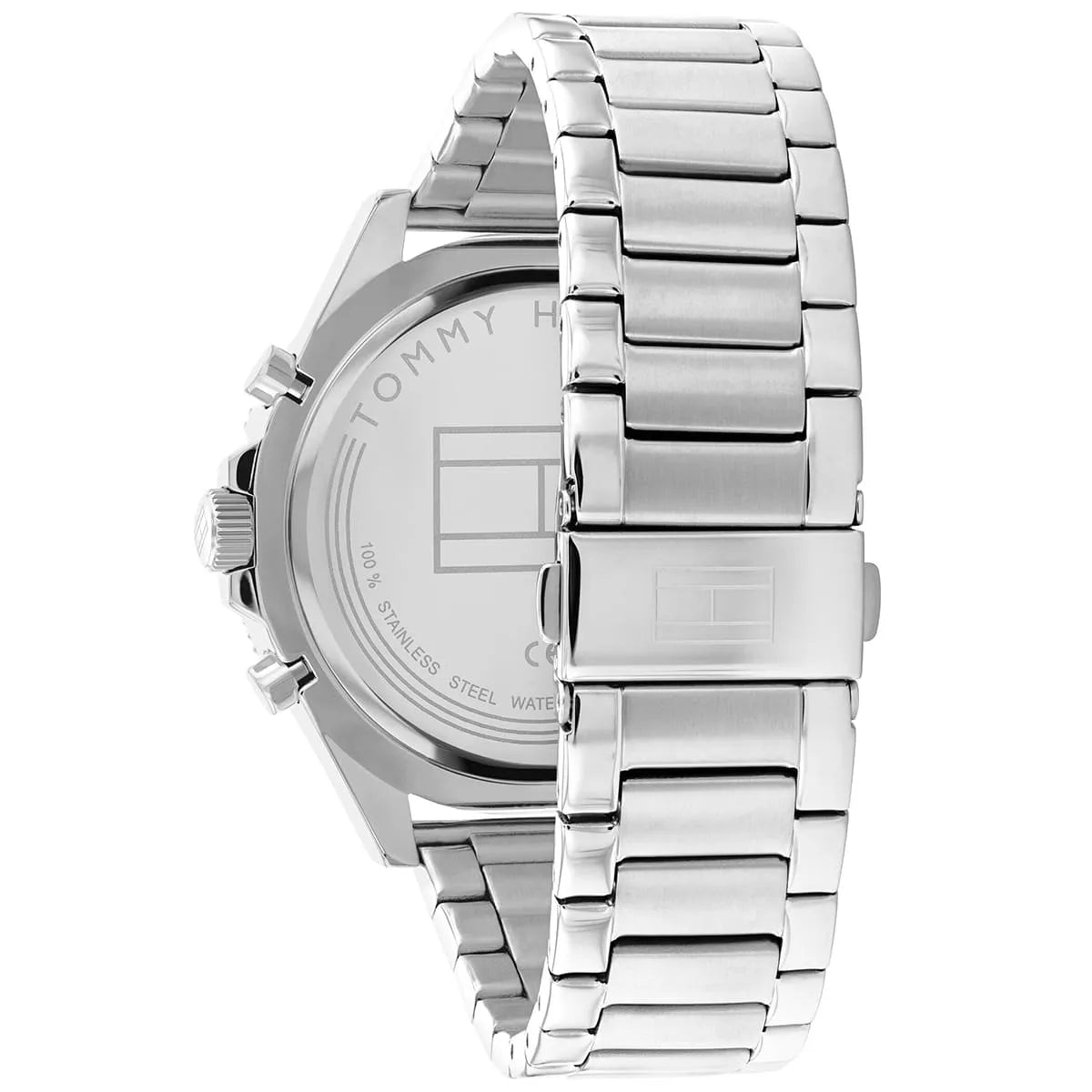 Tommy Hilfiger Larson 1791917 Multi-Function Blue Dial Men's Silver Steel Watch