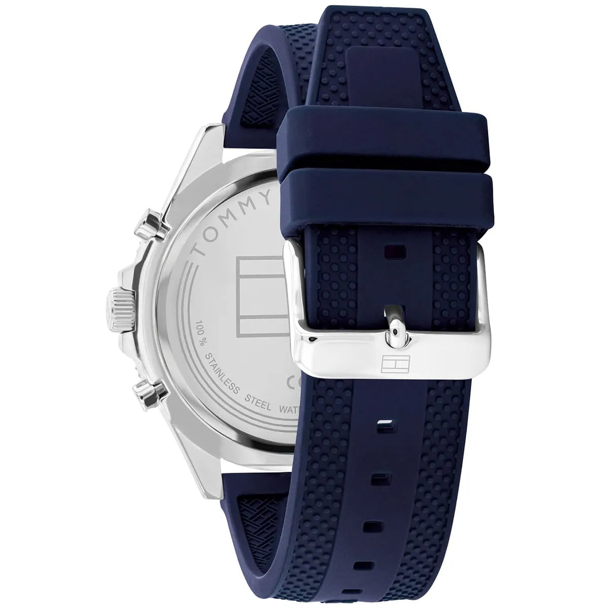 Tommy Hilfiger Larson 1791920 Multi-Function Blue Dial Men's Blue Rubber Watch