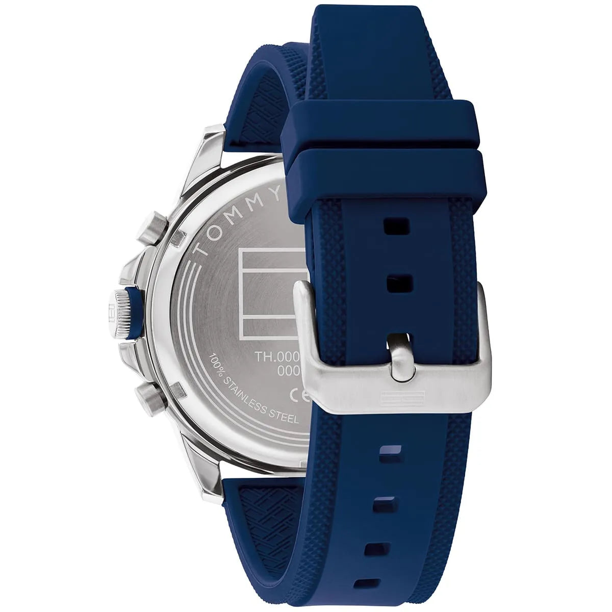 Tommy Hilfiger Blaze 1792027 Multi-Function Blue Dial Men's Blue Rubber Watch
