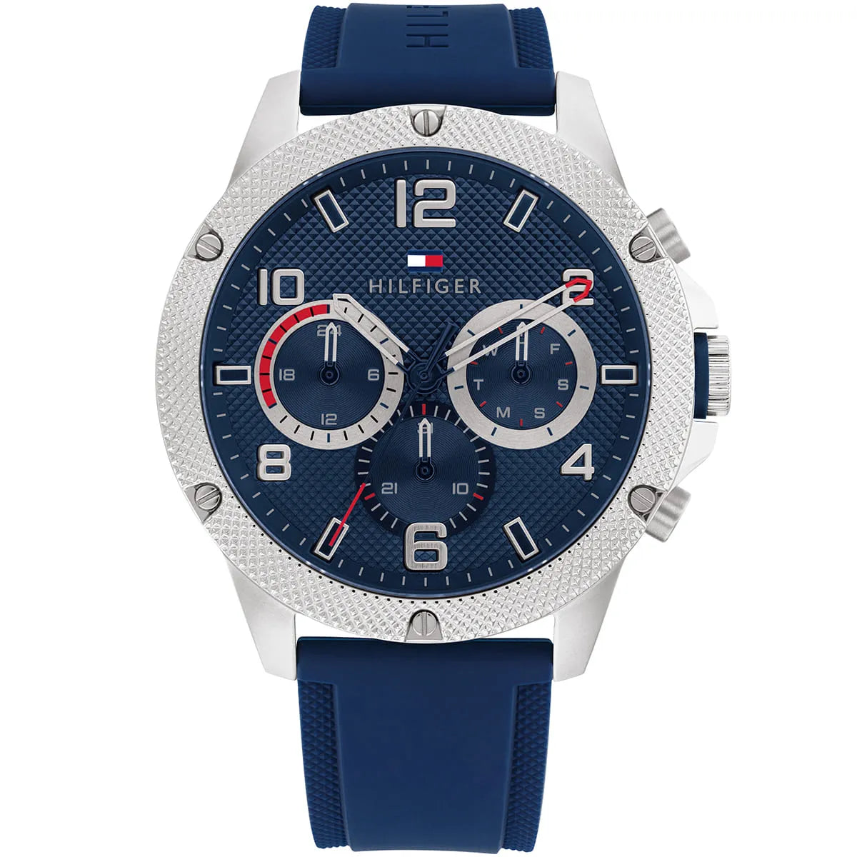 Tommy Hilfiger Blaze 1792027 Multi-Function Blue Dial Men's Blue Rubber Watch