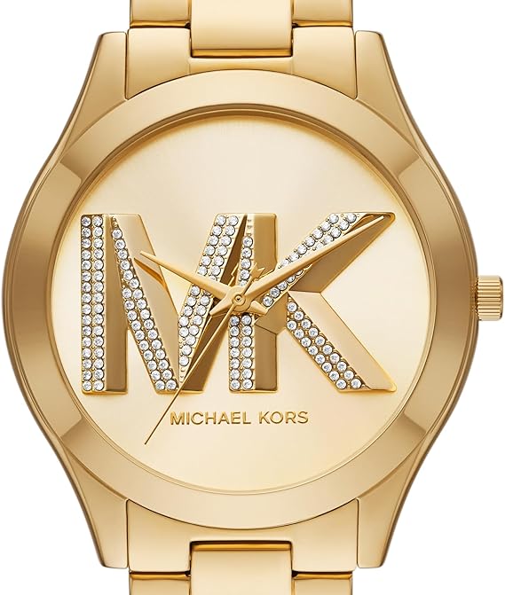 Michael Kors MK4732 Women’s Gold Dial Gold Stainless Steel Crystal Logo Watch