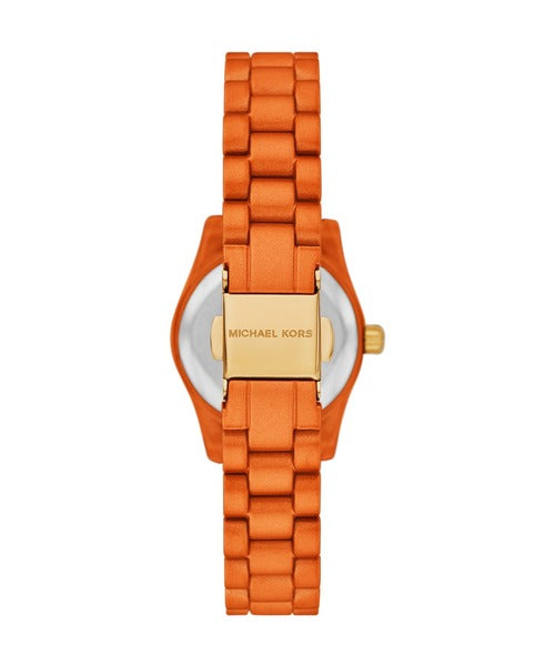 Michael Kors Petite Lexington MK7538LE Limited Edition Orange Stainless Steel Women's Watch