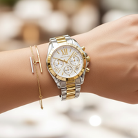 Michael Kors Bradshaw MK5912 Women’s Silver & Gold Stainless Steel Multi-Function Watch