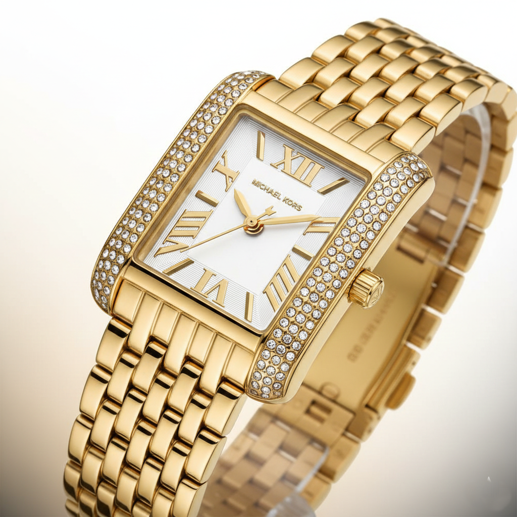 Michael Kors Emery MK4640 Women’s Gold White Dial Stainless Steel Watch