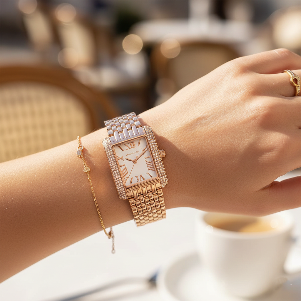 Michael Kors Emery Three MK4743 Women’s Rose Gold Stainless Steel Watch