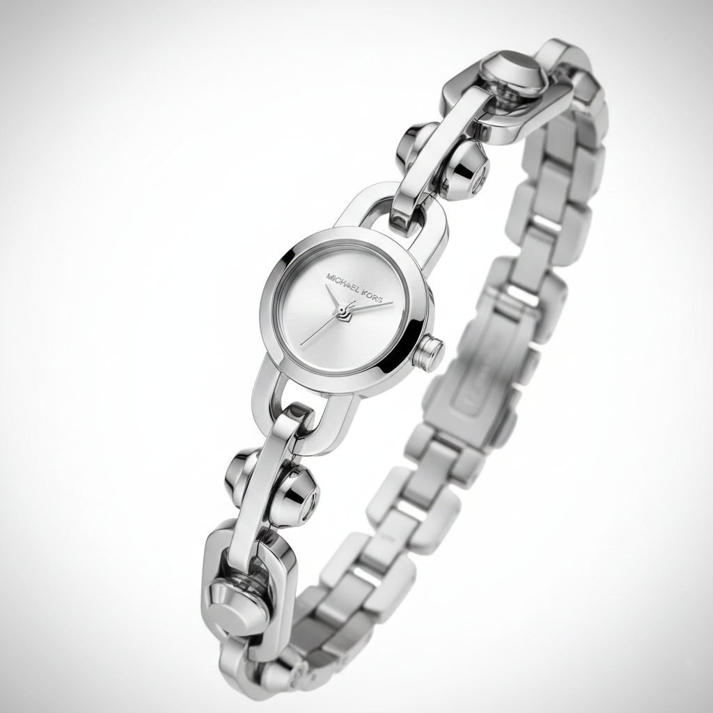 Michael Kors MK4872 Women’s Silver Dial Silver Stainless Steel Watch
