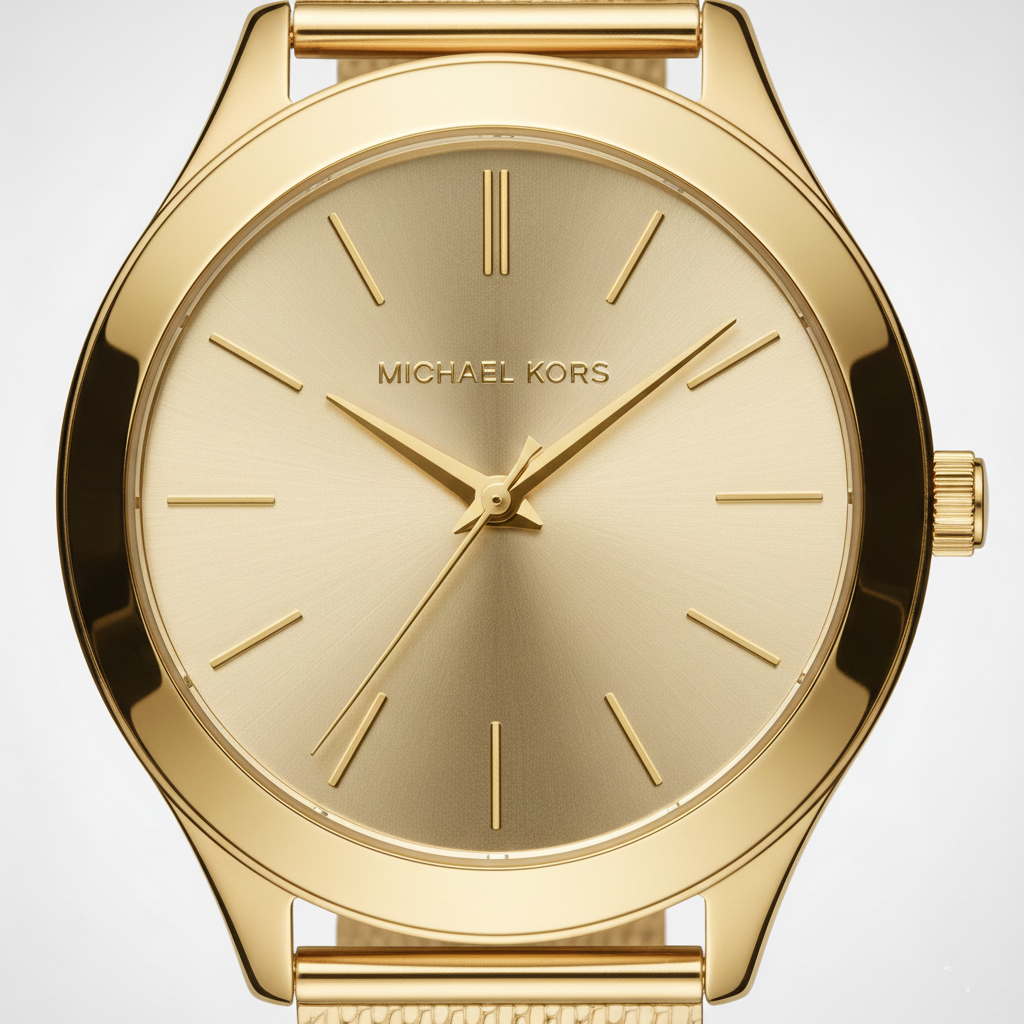 Michael Kors MK3282 Women’s Gold Dial Gold Mesh Stainless Steel Watch